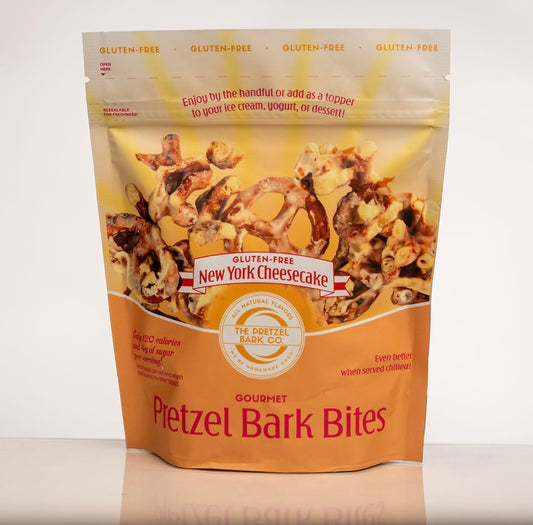 Our Gluten-Free New York Cheesecake Gourmet Pretzel Bark Bites (16oz)